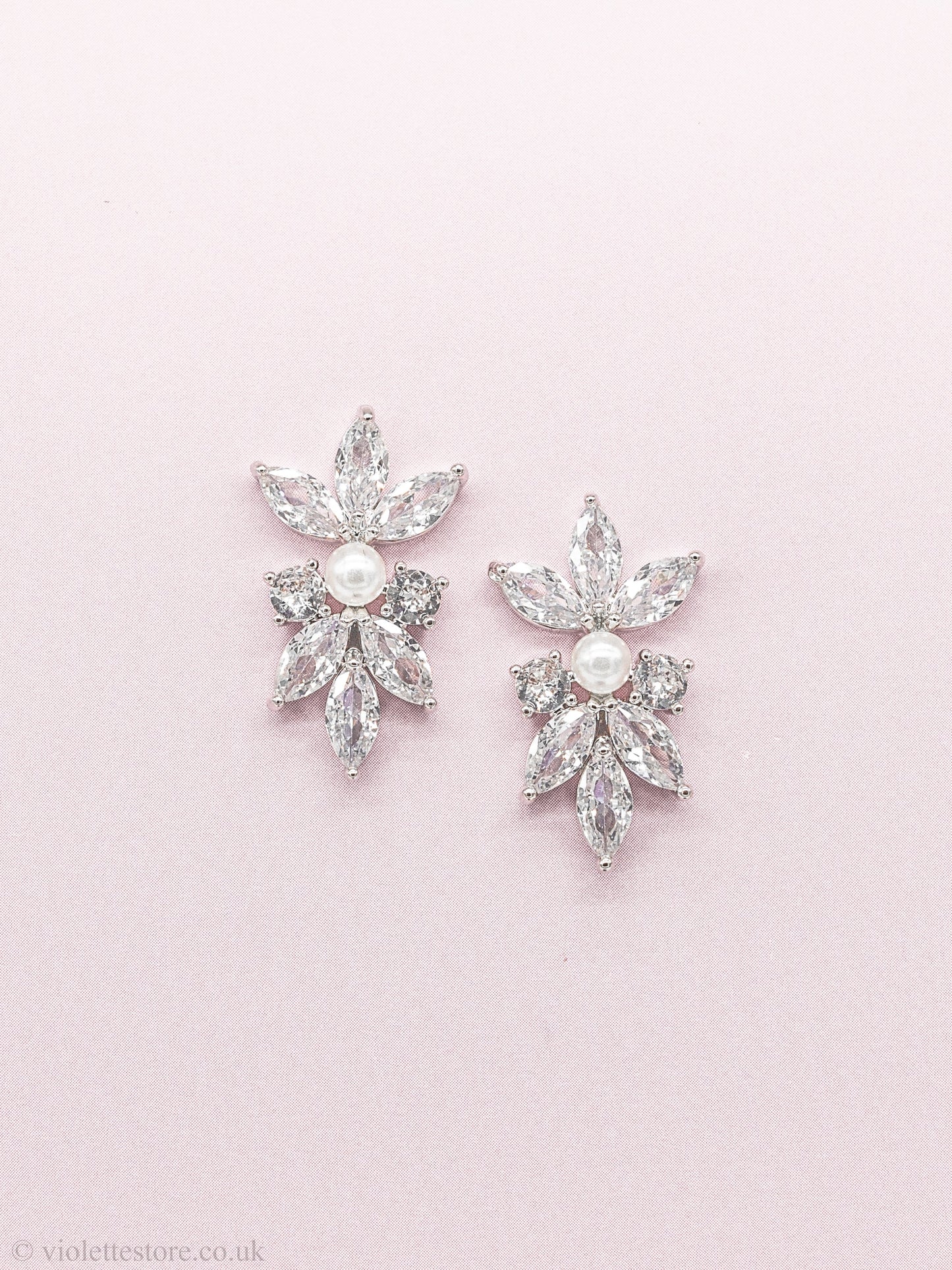Olive Leaf Marquise Brick Earrings