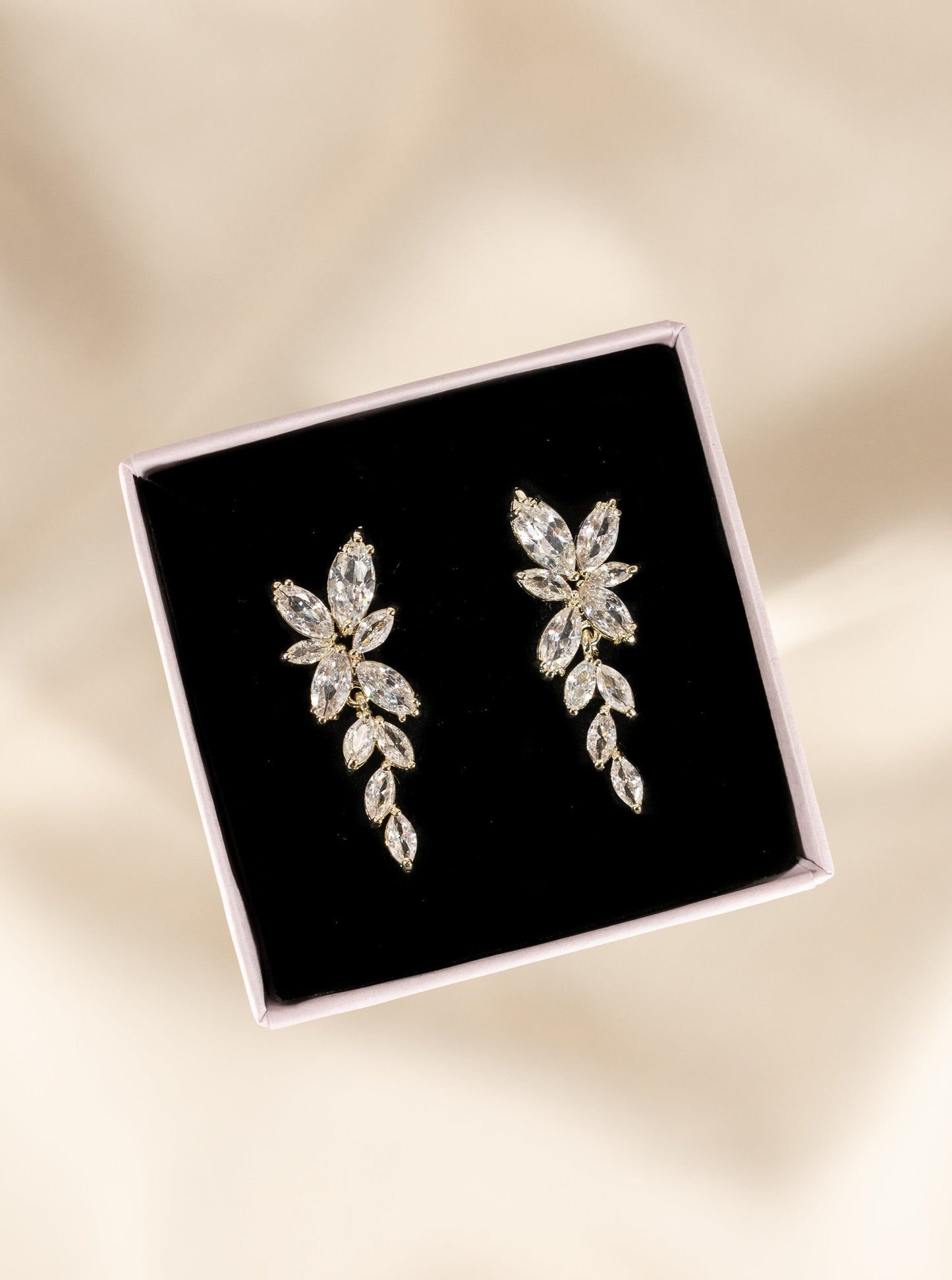 Gold & Silver Crystal Earrings
