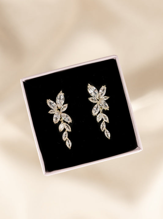 Gold & Silver Crystal Earrings
