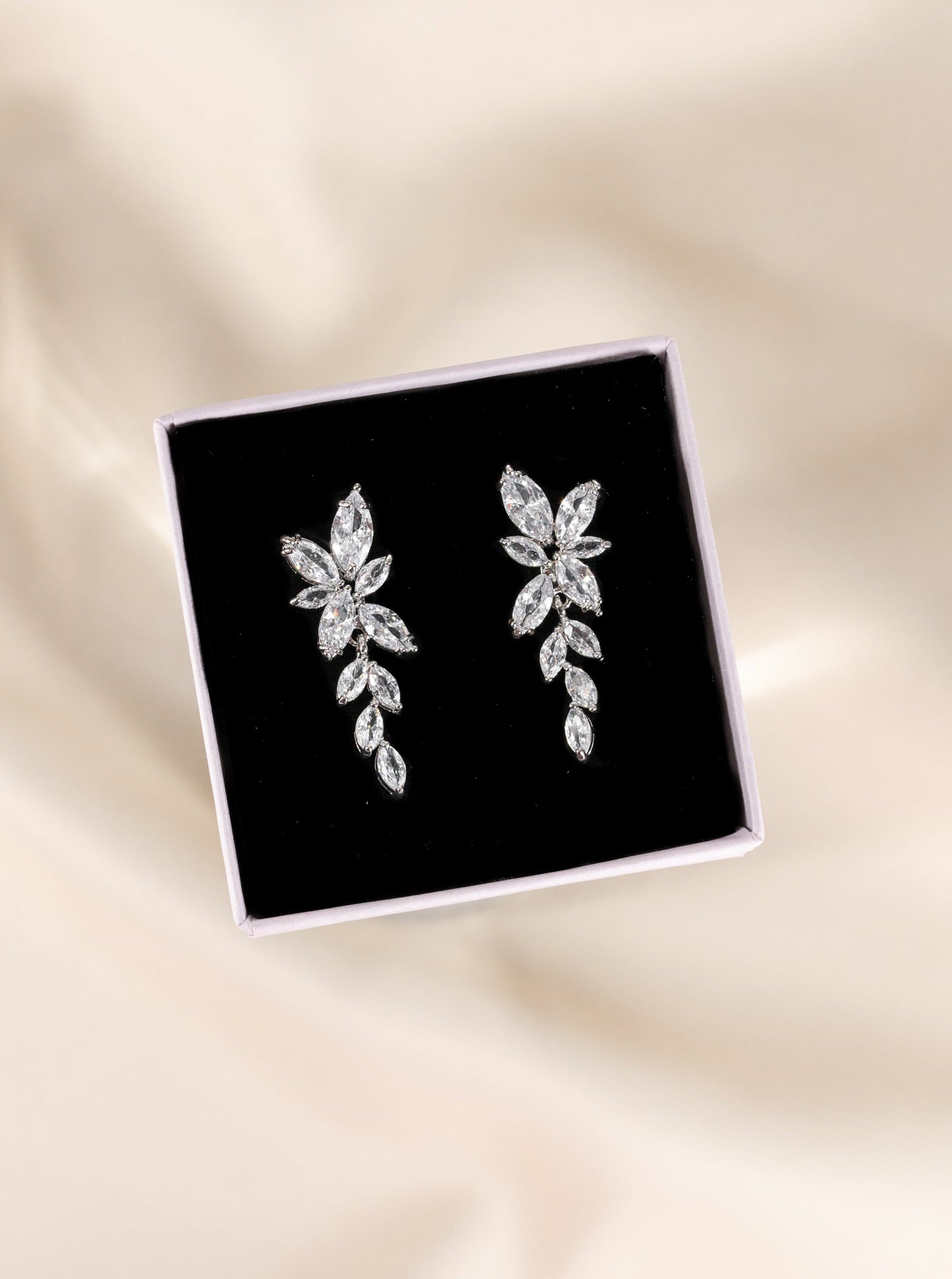 Gold & Silver Crystal Earrings